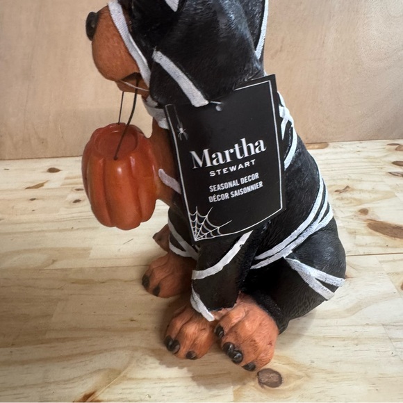 Halloween Martha Stewart Black Dog Mummy Resin Figurine Statue Prop 10" - Picture 5 of 6